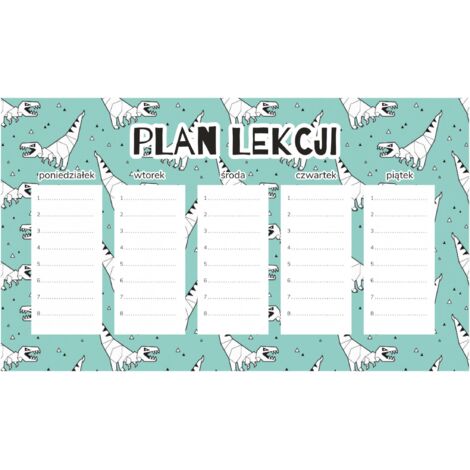 Magnetischer Unterrichtsplan Origami-Dinosaurier 30x17,5CM