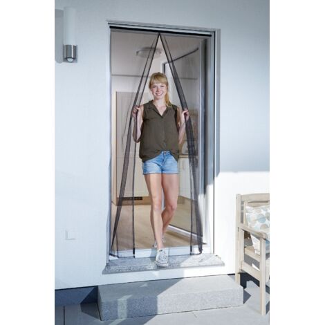 Magnetischer Vorhang-Moskitonetz Anthrazit 120x240cm