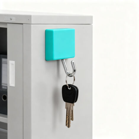 Magnetischer Wandhaken für Kühlschrank oder Waschmaschine – 60 g ABS-Hakenhalter, blau, kompakte Aufbewahrung