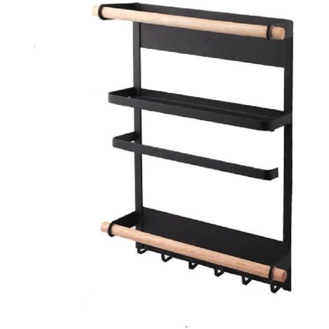 Magnetisches Aufbewahrungsregal aus Eisen für den Kühlschrank – Platzsparender Küchenorganizer für Gewürze, Dosen und kleine Utensilien