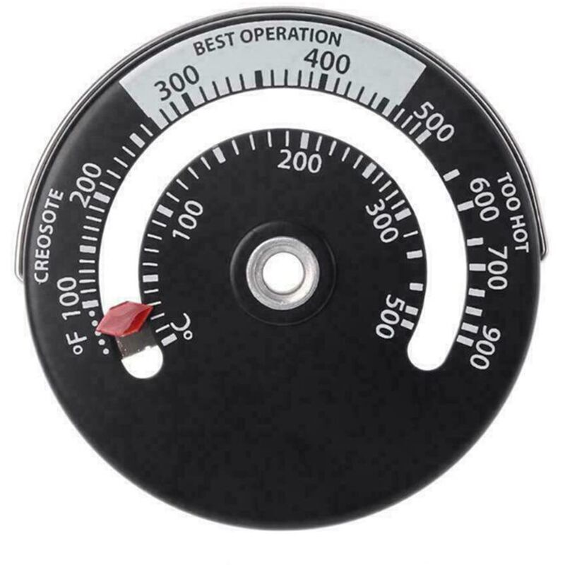 Image of Magnetisches Ofenthermometer, Feuerofenrohrthermometer für Kaminrohrtemperaturmesser Ofen (1)