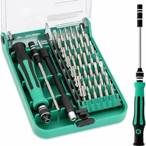 Magnetisches Präzisions-Schraubendreher-Set, 45-in-1, professionelles magnetisches Schraubendreher-Set, Reparaturwerkzeuge für Laptop, Computer, Brille, Gerät, MacBook, Heimwerker, Uhr, Spielzeug, Sch
