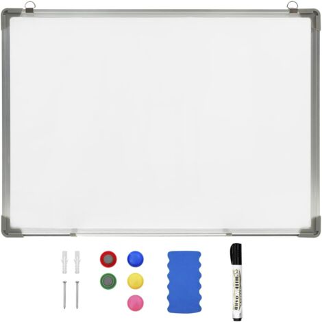 Magnetisches Whiteboard Weiß 70 x 50 cm Stahl