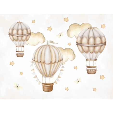 Magnetmatte für Heizkörperverkleidung Beige Ballons 60x100cm