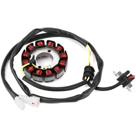 Magneto-Statorspule, 12-Spulen-Kupfer-Magneto-Stator-Zündspule für YFZ450 YFZ 450 2004-2013.