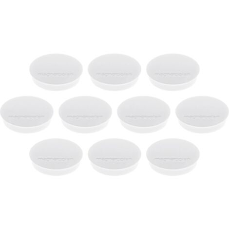 magnetoplan Aimant Discofix Standard (Ø x H) 30 mm x 8 mm rond blanc 10 pc(s) 1664200 X016611