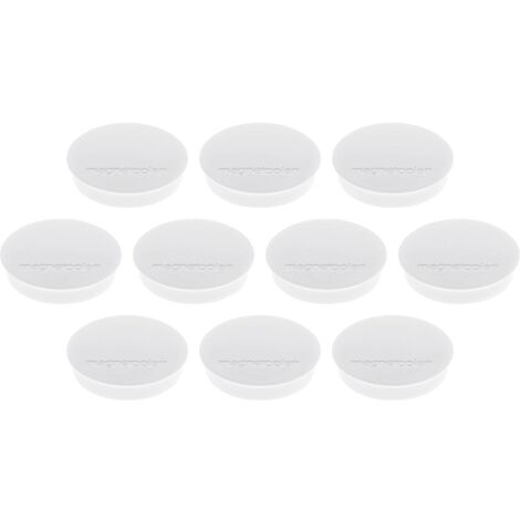 magnetoplan Aimant Discofix Standard (Ø x H) 30 mm x 8 mm rond blanc 10 pc(s) 1664200 X016611
