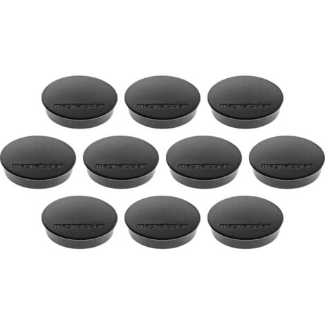 Magnetoplan Aimant Discofix Standard (Ø x H) 30 mm x 8 mm rond noir 10 pc(s) 1664212 X016631