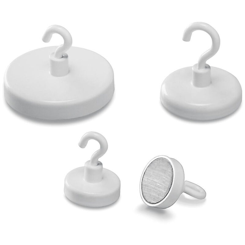 magnetoplan Crochet magnétique (Ø) 47 mm rond blanc 10 pc(s) 52647S10 S274783 magnetoplan Crochet magnétique (Ø) 47 mm rond blanc 10 pc(s) 52647S10 S274783