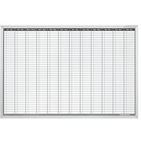 magnetoplan® Jahresplaner - permanent - BxH 1200 x 900 mm Infotafel Infotafeln