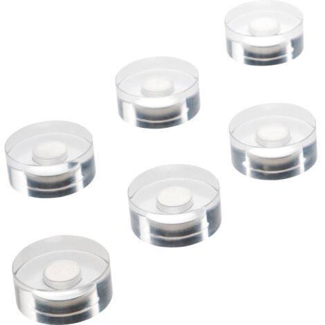 magnetoplan Magnet Design 1680025 25mm Acryl 6 St./Pack