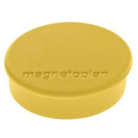 Magnetoplan Magnet Discofix Hobby, 10 Stück, gelb 10 Stk