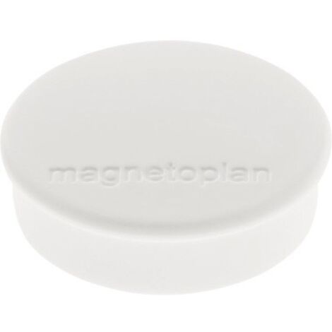 Magnetoplan Magnet Discofix Hobby, 10 Stück, weiß 10 Stk