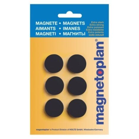 magnetoplan Magnet Discofix Hobby 16645612 25mm sw 6 St./Pack