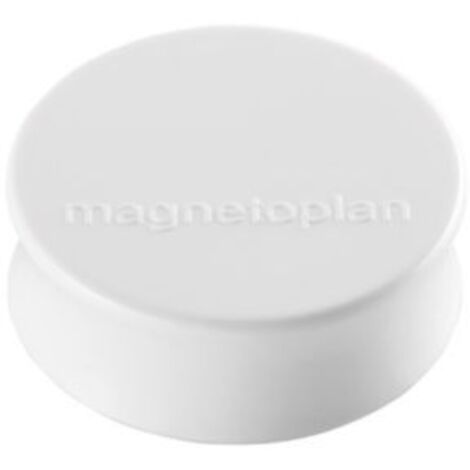 magnetoplan Magnet  (Ø x H) 34 mm x 12.5 mm rund Weiß 10 St. 1665000