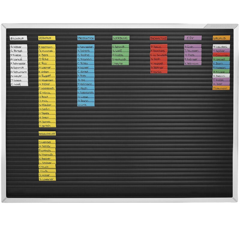 Magnetoplan - Planning à fiches, 48 rangées, l x h 800 x 618 mm