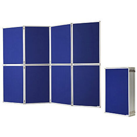 magnetoplan Präsentationswand Maße: 244 x 181 x 2 cm (B x H x T) Farbe: blau