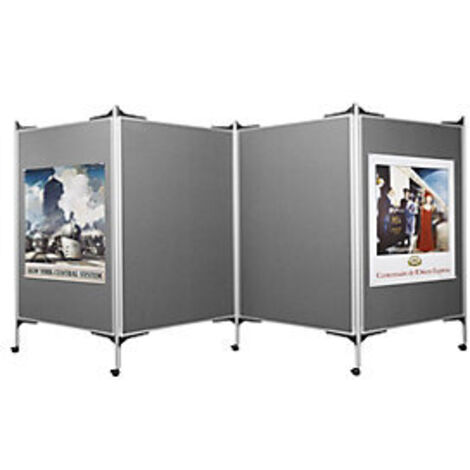 magnetoplan Präsentationswand mobil SET 2 Maße: 518,5 x 180 cm (B x H) Farbe: grau