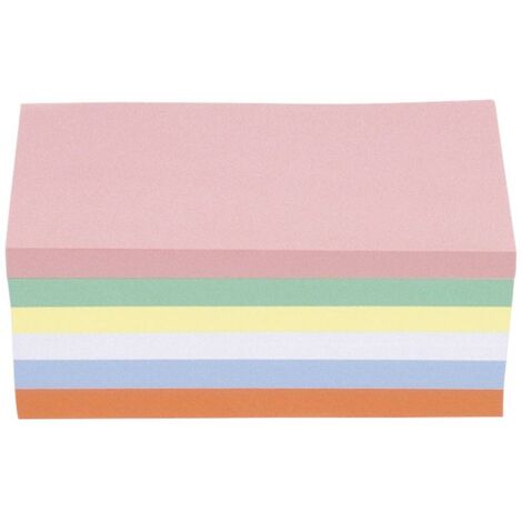 Magnetoplan Scheda per presentazioni 111151510 Rosa, Verde, Giallo, Bianco, Blu, Arancione rettangolare 200 mm x 100 mm