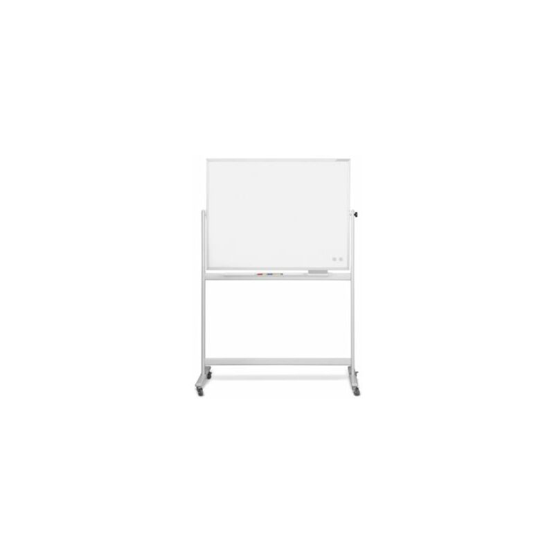 Whiteboard | Mobil | Weiß emailliert | Tafel BxH 1500 x 1000 mm ® - Magnetoplan