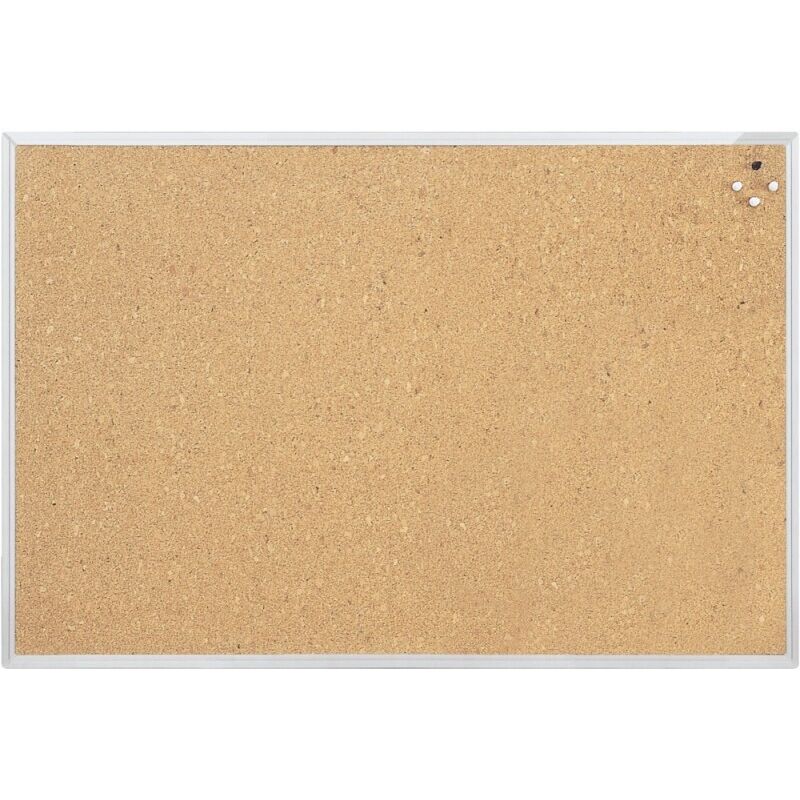 Magnetoplan - panneau en liège L900xH600mm nature avec cadre aluminium - 12 175 Magnetoplan - panneau en liège L900xH600mm nature avec cadre aluminium - 12 175