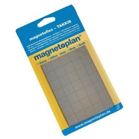 Magnetoplan Takkis auf Blisterkarte, 15 x 15 mm 140 Stück 140 Stk
