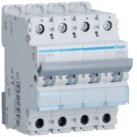 Interruttore Magnetotermico 4 poli 40A Curva D 10KA Siemens 5SL44408