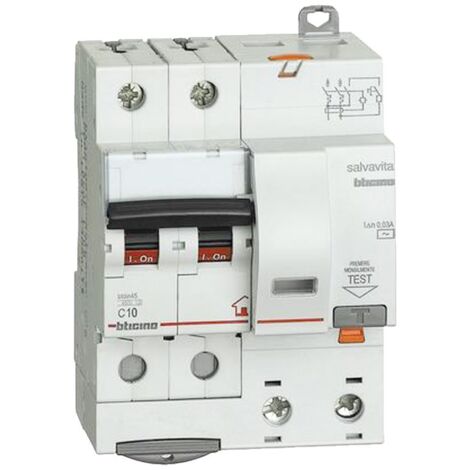 MagnetotÉrmico diferencial 2 polos 30ma ac 10a 4500 gc8230ac10