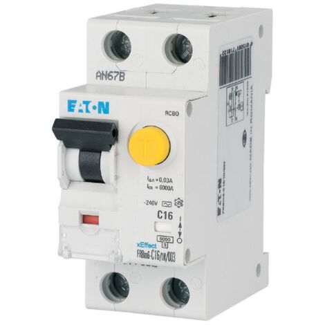 Magnetotérmico Diferencial Eaton 40A 1P+N 4,5kA 30mA curva C tipo AC 2M 237190