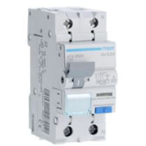 Magnetotermico Differenziale Hager 1P+N 10A 6kA 300mA curva C Tipo A 2M AFA910H