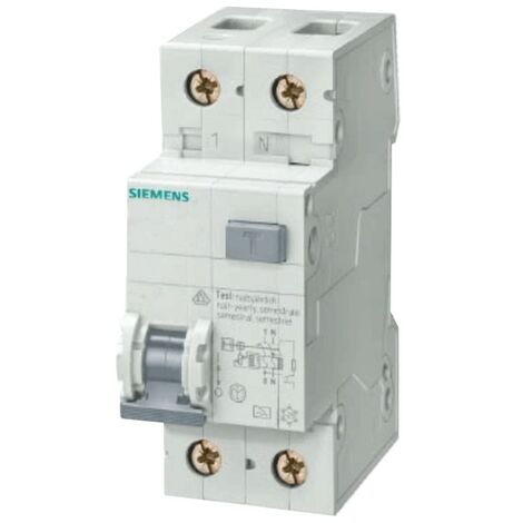Magnetotermico Differenziale Siemens 6A 1P+N 6kA 30mA AC curva C 2M 5SU13561KK06
