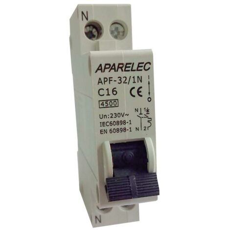 Interruptor automatico +Limitador sobretensiones permanentes y transitorias  Hager MZ225G 2 Polos 25A