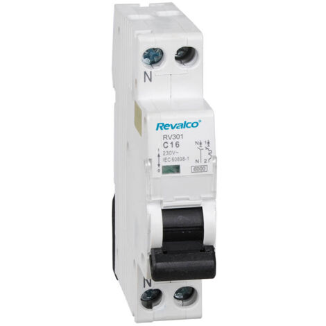 Magnetotérmico Revalco, 1Polo+ neutro, 20A (estrecho)  02567