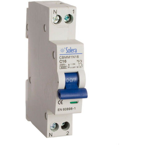 Magnetotermico solera 1 polo+neutro 10a (estrecho) (retractilado) cbmm1n10