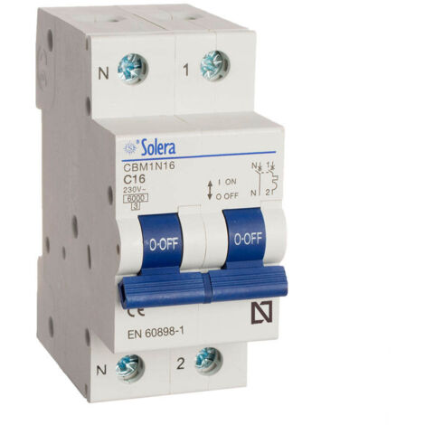 MAGNETOTERMICO SOLERA 1POLO+NEUTRO 20A (RETRACTILADO) CBM1N20