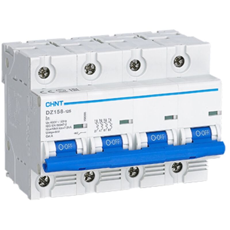 Chint - Disjoncteur modulaire 4P 10KA DZ158-4 Electric 63A