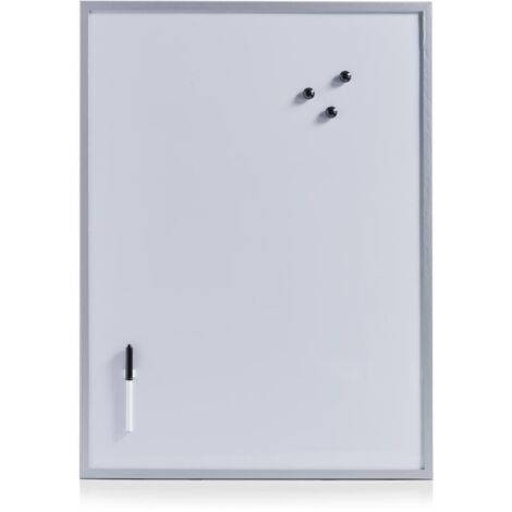 Magnettafel für Notizen + 3 Magnete, weiß, 60 x 80 cm, ZELLER