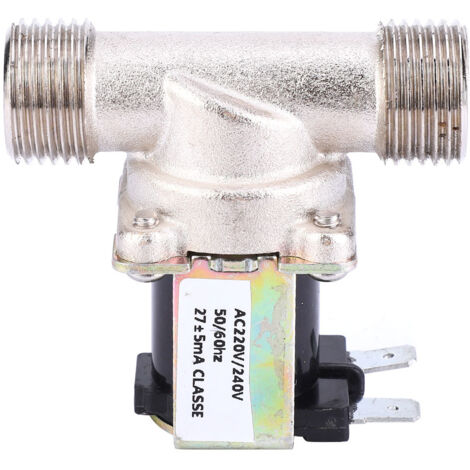 Magnetventil aus Messing, 220/240 V Wechselstrom, G1/2, normalerweise geschlossen, Wassereinlassventil