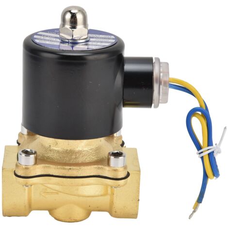 Magnetventil aus Messing 3/4" NC 220V AC für Wasser, Luft, Gas - 2W-200-20