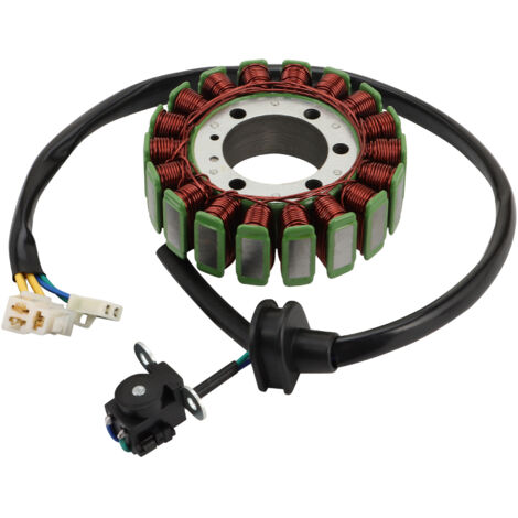 Magnetzünder-Reparatursatz für Suzuki GSX1300R Hayabusa (Teilenummer 32101-24F00): Ladesystem (3-teilig)  Statorspule + Papierdichtung + Gleichrichter