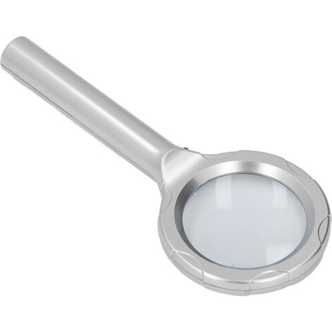 Magnífica lupa para lectura con 6 LED y lente óptica de 4 aumentos.