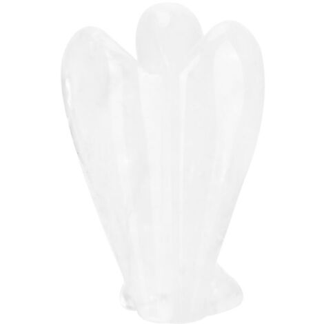Magnifique figurine d'ange sculptée en cristal de quartz clair naturel au pouvoir de guérison (02)