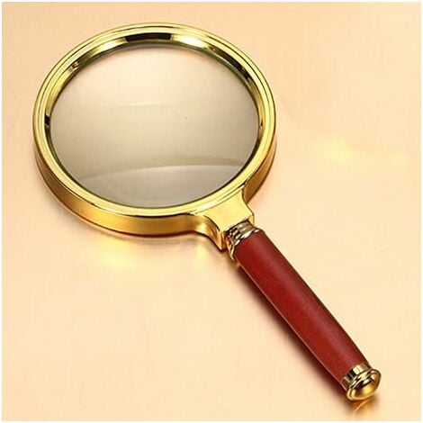 XINUY Magnifying Glass 10X Magnification Handheld Magnifying Glass for Science, Reading Books, Inspection. (10X handheld magnifier)