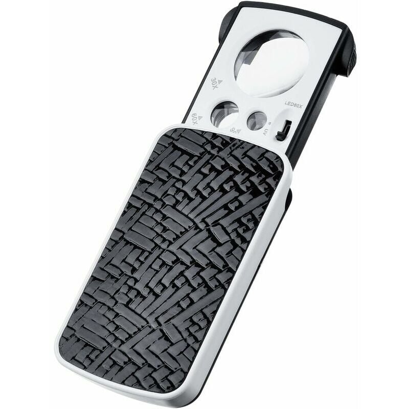 Hoopzi - Magnifying Glass Eye Magnifying Glass Jewellers Slide Out Pocket Magnifier Magnifying Glass with led Small Portable Loupe Magnifier Jewelry