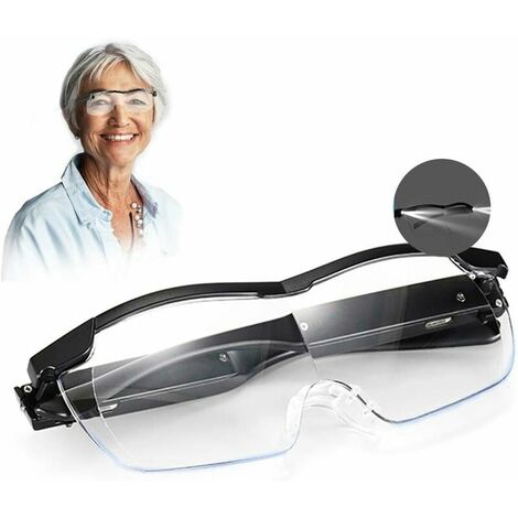 Magnifying Glass with 2 LEDs, Aooeou Reading Magnifiers 250% Magnification Magnifying Glasses, Illuminated Magnifying Glass for Reading, All Precision Work, Repairs, Sewing, Watches and Crafts