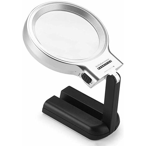 10X Magnifying Glass With Light And Stand, Desktop Hands Free Magnifying  Glass For Close Work Reading Hobby Crafts Repair