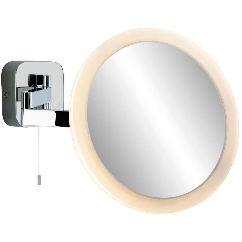 Firstlight - Magnifying - LED Bathroom Indoor Wall Light Mirror (Switched) Chrome IP44