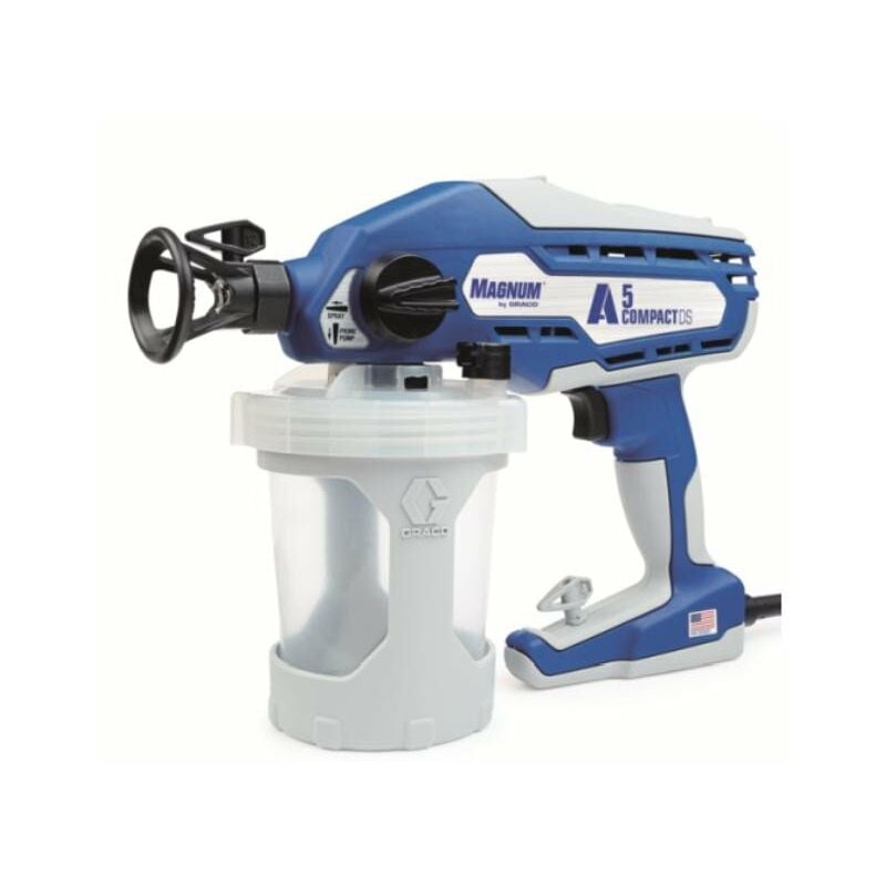 

Magnum de Graco - Pistola pulverizadora Airless de 2 velocidades y 2 boquillas de 90 bares - A5 COMPACT DS