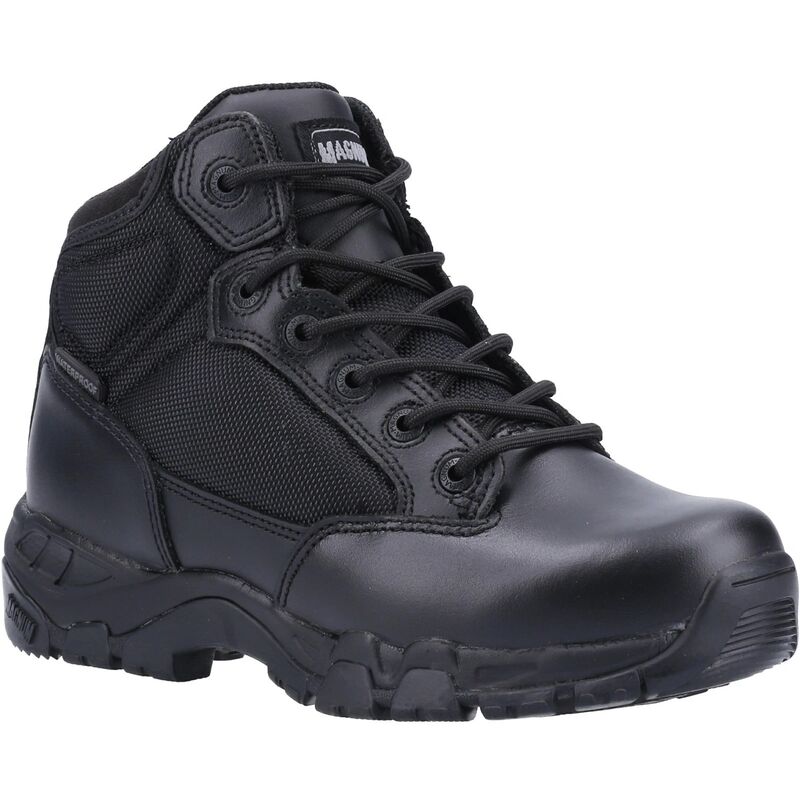 Mens Viper Pro 5.0 Plus WP Uniform Leather Boots (3 UK) (Black) - Black - Magnum
