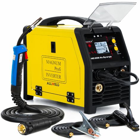 MAGNUM WELDING MAGNUM MIG 208 Alu Synergie Schweißgerät MIG MAG MMA WIG 230 V 50 Hz 20-200 A